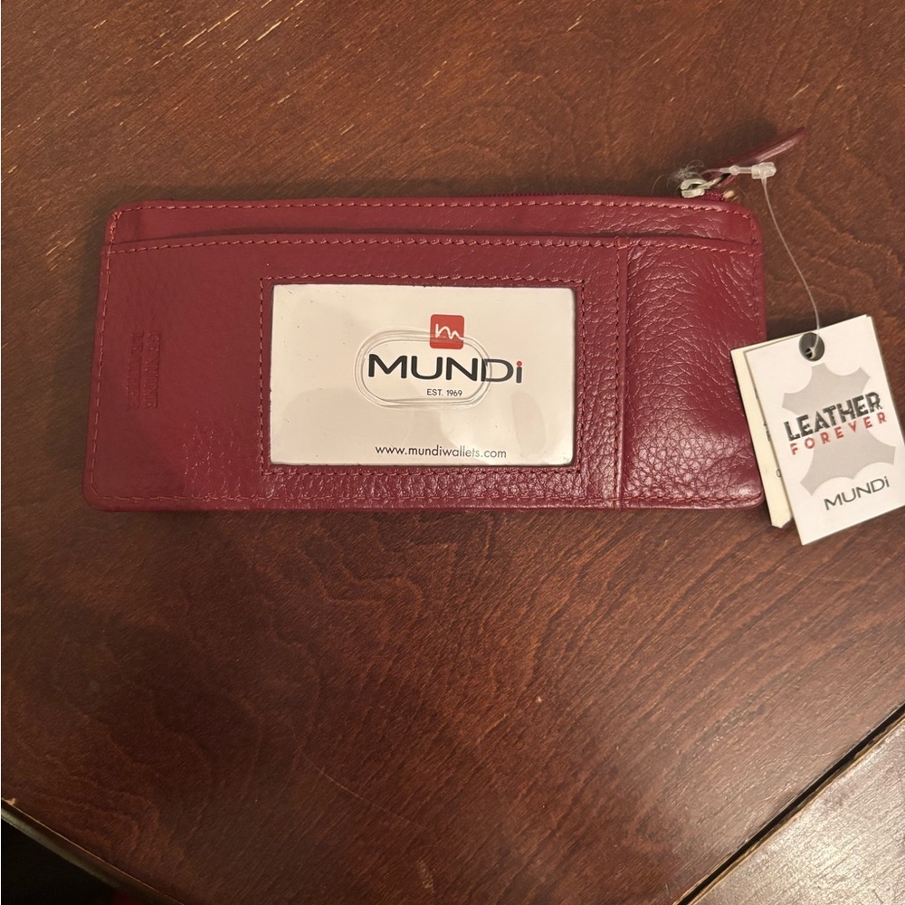 Mundi Red Leather Wallet